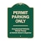 Signmission Designer Series-Permit Parking Only Unauthorized Vehicles, 24" x 18", G-1824-9795 A-DES-G-1824-9795 - alternate 1